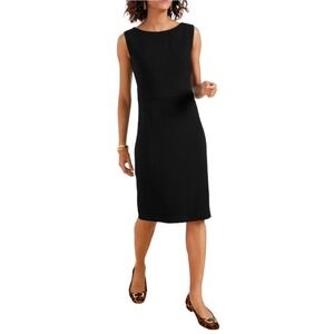 Talbots Black Sleeveless Sheath Dress Size 20 Classic Business Professional